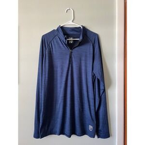 Born Primitive Performance Quarter Zip Lightweight Breathable Blue Men Sz XL